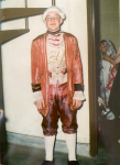 The photo of me in costume is on tour in North Carolina in 1952, dressed for our Mozart Operetta “Bastien and Bastienne”