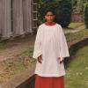 Ivan Hodge in red and white performance cassock robes